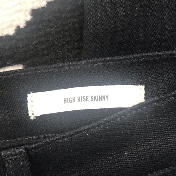 NWT Nili Lotan High Rise Skinny Jean in Jet Black Size 29 - Picture 8 of 15